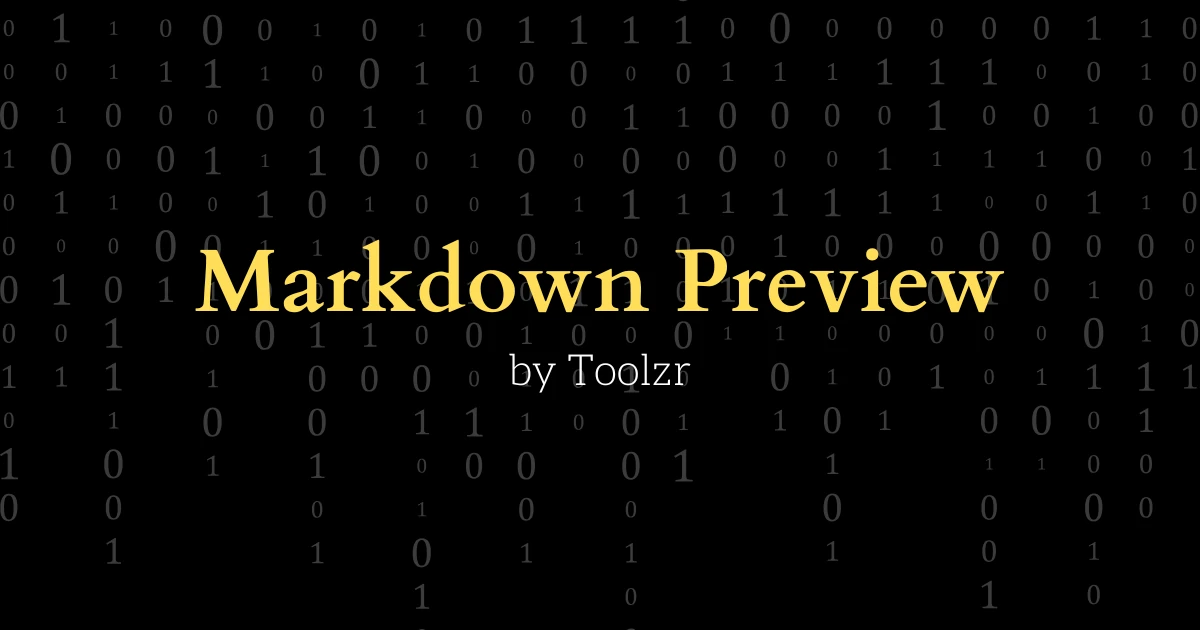 Markdown preview online real time markdown viewer toolzr